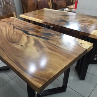 Mặt bàn gỗ me tây dài 128m rộng 68cm