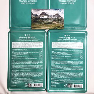 Mặt nạ dưỡng Wellderma Teatree Soothing Ampoule Mask 25ml