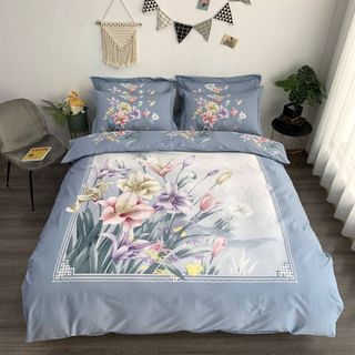 Bộ Chăn Ga Gối Cotton Silk