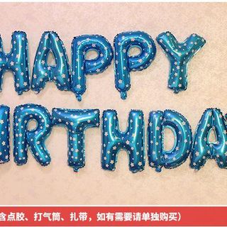 Bóng hình chữ Happy Birthday trang trí sinh nhật