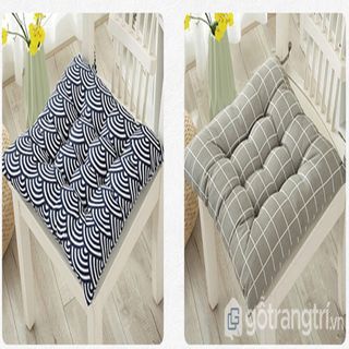 Nệm ngồi vuông 45x 45cm trong văn phòng làm việc đệm trên ghế ngồi nhiều màu