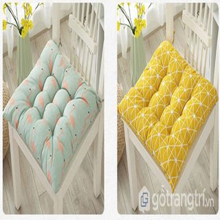 Nệm ngồi vuông 45x 45cm trong văn phòng làm việc đệm trên ghế ngồi nhiều màu