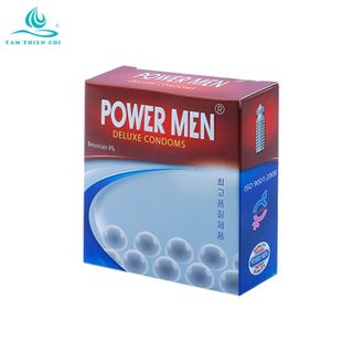 Bao cao su Powermen ngọc trai hộp 3 cái