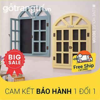 Bảng viết treo tường hình cửa sổ cửa sổ trang trí phòng bằng gỗ cửa sổ trang trí lớp