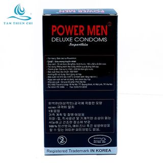 Bao cao su Powermen Siêu mỏng hộp 12 cái
