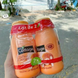 Sữa tắm Cottage Pháp cặp 2 chai x 250ml
