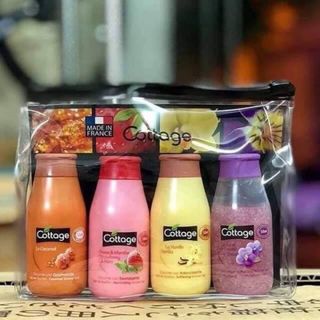 Set 4 chai Sữa tắm Cottage Pháp mini x 50ml siêu dễ thương nha giá sỉ