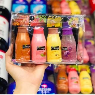 Set 4 chai Sữa tắm Cottage Pháp mini x 50ml siêu dễ thương nha