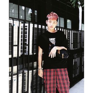 quần caro pant đỏ nam nữ