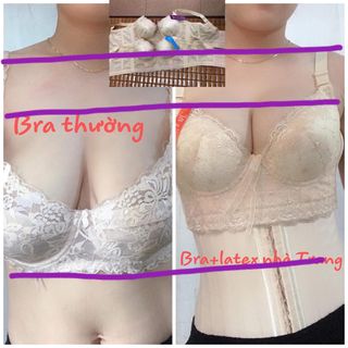 Bra nâng ngực che ngấn mỡ lưng mỡ náh khi mặc latex