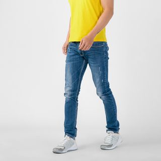 Áo thun nam Gold Rhino cổ tròn màu vàng - MC08