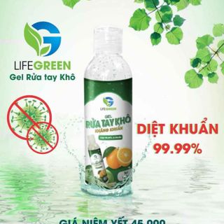 gel rửa tay khô kháng LifeGreen 120ml