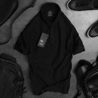 Thun Poloo Trơn Xẻ Tay