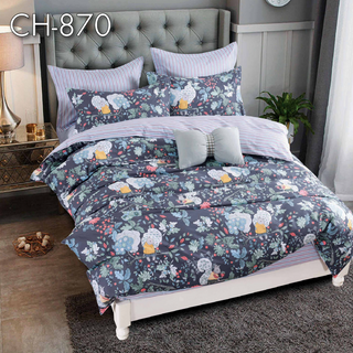 FREESHIP Bộ Ga Giường Vỏ Gối Cotton 100 - CH-870 1m6 1m8 - BENCOTTON