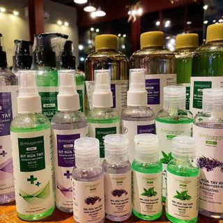 Gel rửa tay khô và nước xịt khuẩn milaganis