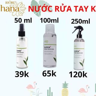 NƯỚC RỬA TAY KHÔ DIỆT KHUẨN RIORI SUPER HAND SANITIZER 100ML