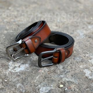 Dây lưng bò cháy đầu tròn