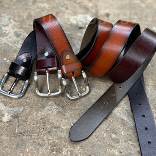 Dây lưng bò cháy đầu tròn