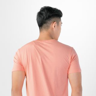 Áo thun nam Gold Rhino cổ tròn màu hồng cà rốt - MC23