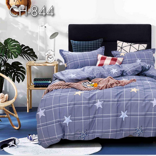 FREESHIP Bộ Ga Giường Vỏ Gối Cotton 100 - CH-844 1m6 1m8 - BENCOTTON