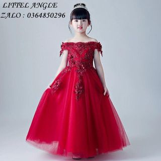 ĐẦM CÔNG CHÚA ĐỎ TRỄ VAI DÀI