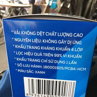 Khẩu Trang Y Tế 4 Lớp Kháng Khuẩn Hàng Công Ty
