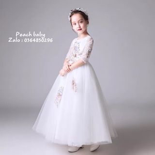 ĐẦM CÔNG CHÚA CHO BÉ TRẮNG DÀI