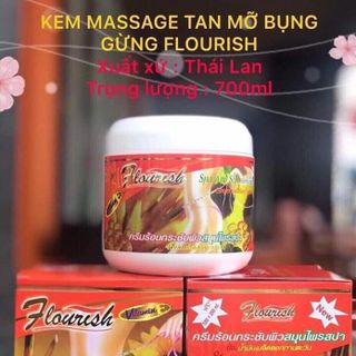 Kem tan mỡ bụng gừng Flourish 700ml Thái Lan giá sỉ