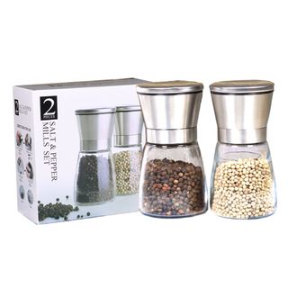 LỌ XAY TIÊU THUỶ TINH NẮP INOX (T80)