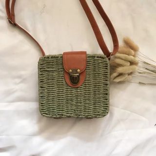 Túi Cói Hộp Vuông Xinh Xinh