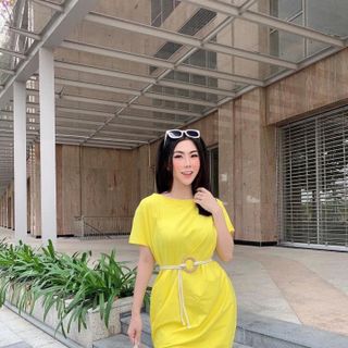 đầm boy buộc đai