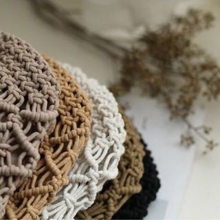 Túi Móc Rỏ Cua Thắt Miệng Hạt Gỗ Xinh Xinh