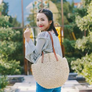 Túi Cói Cạnh Tròn Cỡ Nhỏ Xinh Xinh
