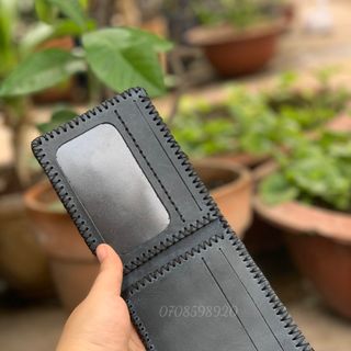 ví pullup wax khâu viền