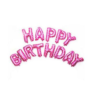 Bóng chữ happy birthday nhiều màu