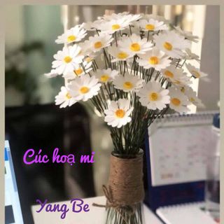 Hoa cúc họa mi giấy 38mm
