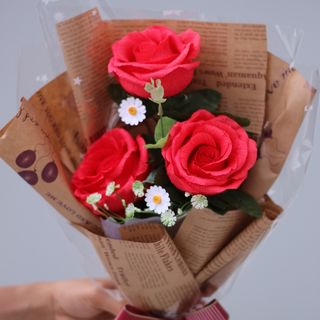 Bó hồng cánh 3 bông