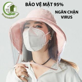 Kho sỉ Nón mũ chống giọt bắn nước bọt - nón mũ có màn kính che ngăn virus