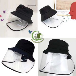 Kho sỉ Nón mũ chống giọt bắn nước bọt - nón mũ có màn kính che ngăn virus
