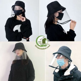 Kho sỉ Nón mũ chống giọt bắn nước bọt - nón mũ có màn kính che ngăn virus