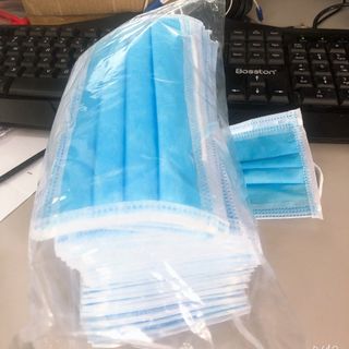 KHẨU TRANG Y TẾ 4 LỚP MÀU XANH GỒM 1 BỊCH 50 CÁI GIÁ RẺ NHẤT