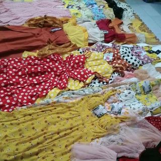 Lô đầm voan hàng về nóng hổi