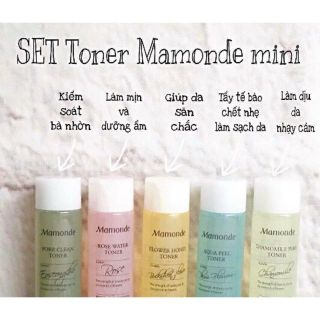 Set Nước Hoa Hồng Mamonde Flower Toner Trial Kit 125ml
