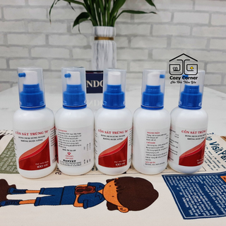 Rửa tay khô sát khuẩn Cồn y tế sát trùng 70 độ HANVET dạng xịt tiện dụng dung tích 100ml