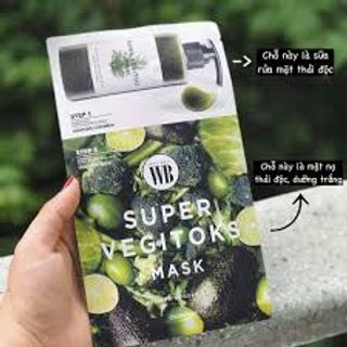 Mặt nạ thải độc rau củ Super Vegitoks Mask 6 miếng Hàn Quốc