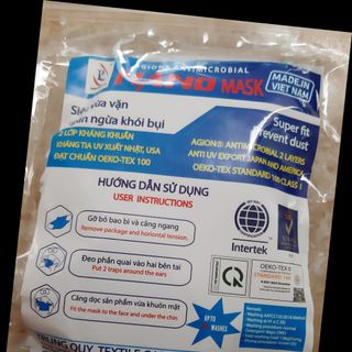 Khẩu trang vải kháng khuẩn vải NANO Nhật(gói 10 cái)