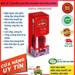 Nhụy hoa nghệ tây Bahraman Saffron Super Negin Giúp Ngủ Ngon Sâu Giấc Điều Hòa Huyết Áp 1Gr