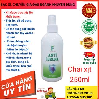 Nước xịt khuẩn nhanh Nước Rửa Tay Khô Anti Corona 250ml giá sỉ​ giá bán buôn giá sỉ