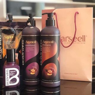 DẦU GỘI ARGANOIL BERDYWINS 500ML VÀ DẦU XẢ BERDYWINS 1000ML