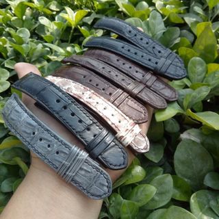 Dây đồng hồ nam cá sấu thật 100